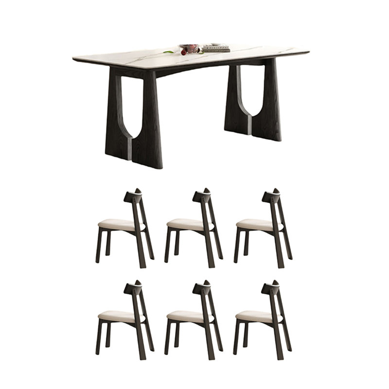 Ensemble de table de salle à manger Vintage, H 29,52 po x L 70,86 po x l 35,43 po