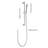 Height Adjustable Handheld Shower With 28 - Inch Slide Bar And 59 Hose, Brushed Nickel Finish, Stainless Steel Durability, Multiple Spray Settings Capability, Steel, Functional Options For A-121077077