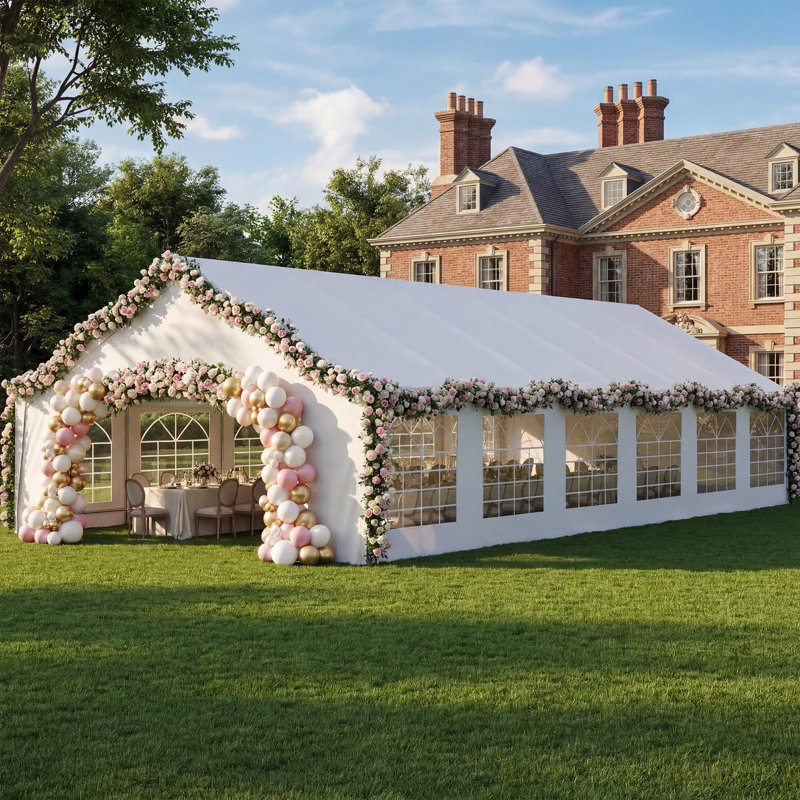 20' x 40' Heavy-Duty Party Tent, Waterproof Event Shelter with Removable Sidewalls, 20' x 40'