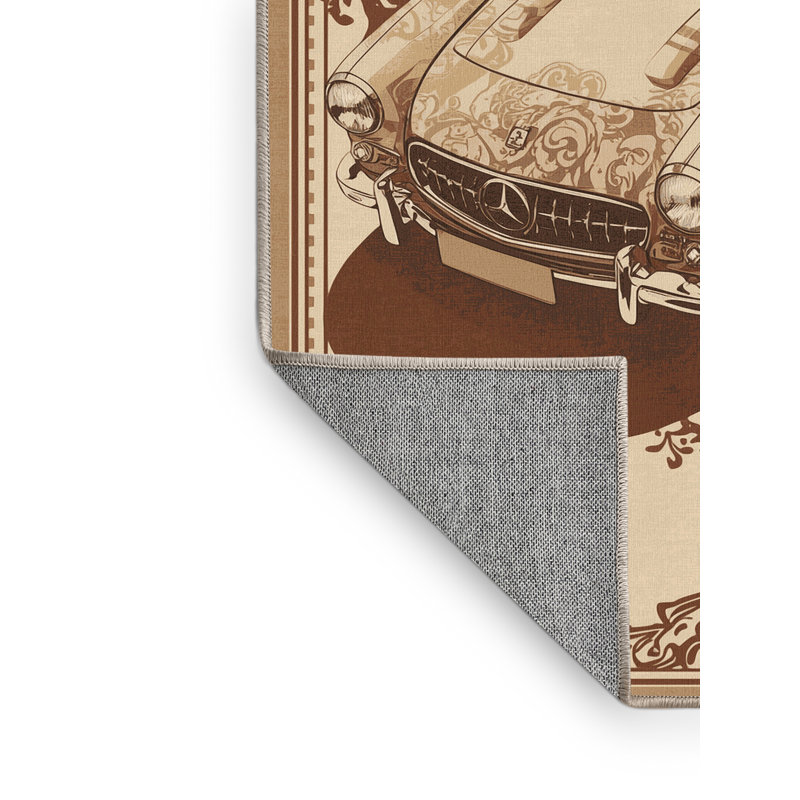 Tapis damassé rétro pour voiture et transport, 3 X 5