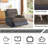 40.5" Electric Recliner With LED Lights & USB Port – Breathable Fabric, 400Lb Capacity, One-Touch Adjustment-1463885386
