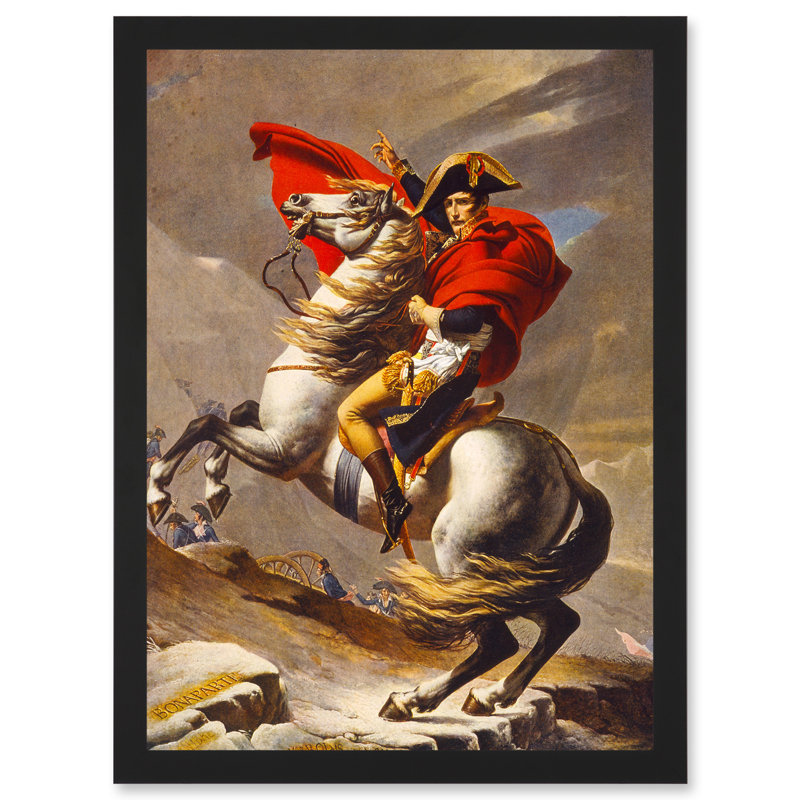 Napoleon Bonaparte Emperor France Alps Horse A4 - Single Picture Frame Painting