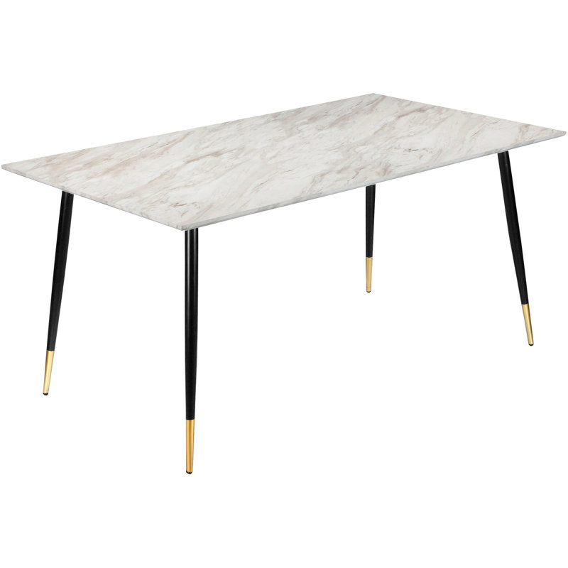 Arianna Metal Base Dining Table, H76 x L160 x W90cm