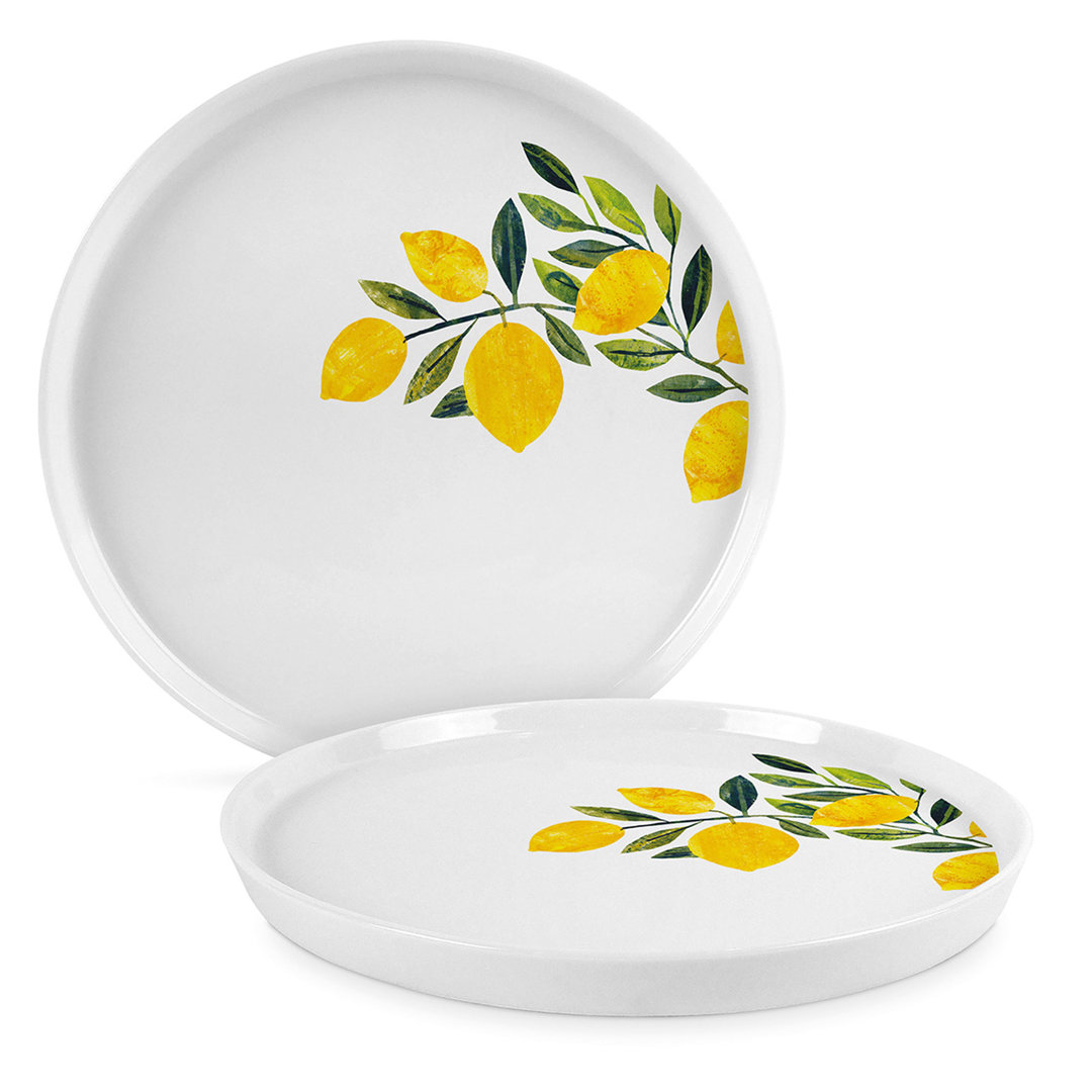 PPD Traceys Citronella Trend Plate 21, Frühstücksteller, Kuchenteller, New Bone China, D 21 cm