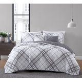 Khalvin Plaid Quilt Set