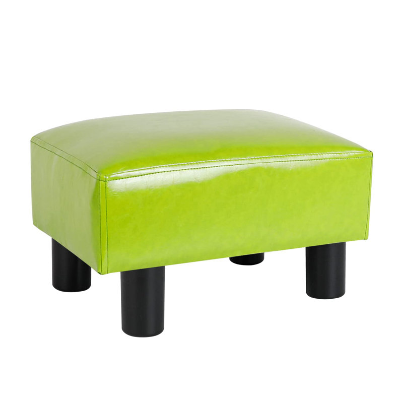Repose-pieds Drida, Similicuir vert