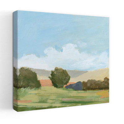 Contemporary Early Spring With Blue Brown Art