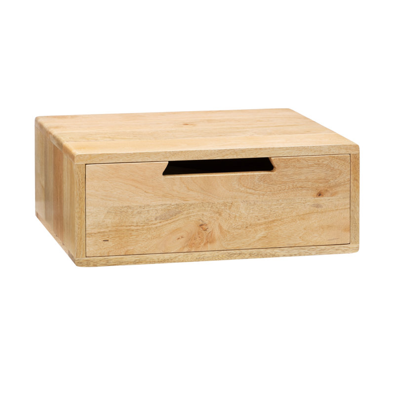 Strenta Davyen Solid Wood Floating Nightstand