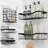 Complete 11 Piece Bathroom Accessory Set with Bamboo Accents, Trash Can, Toilet Brush & 5 Shower Caddies Included-124010467