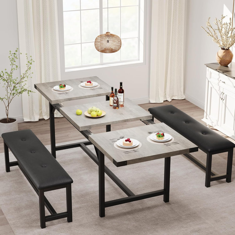 Ensemble de table de salle à manger pour salle à manger Gaorm, Gris