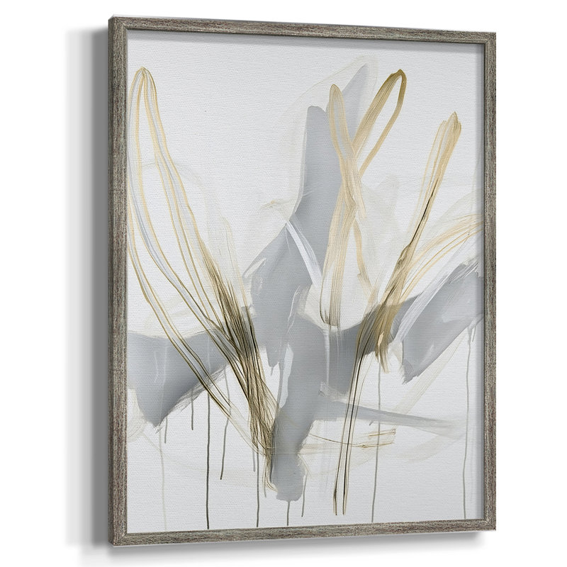 ABSTRACT Series DCCLV III, reproduction d'art encadrée - bois massif, H 11 po x l 9 po