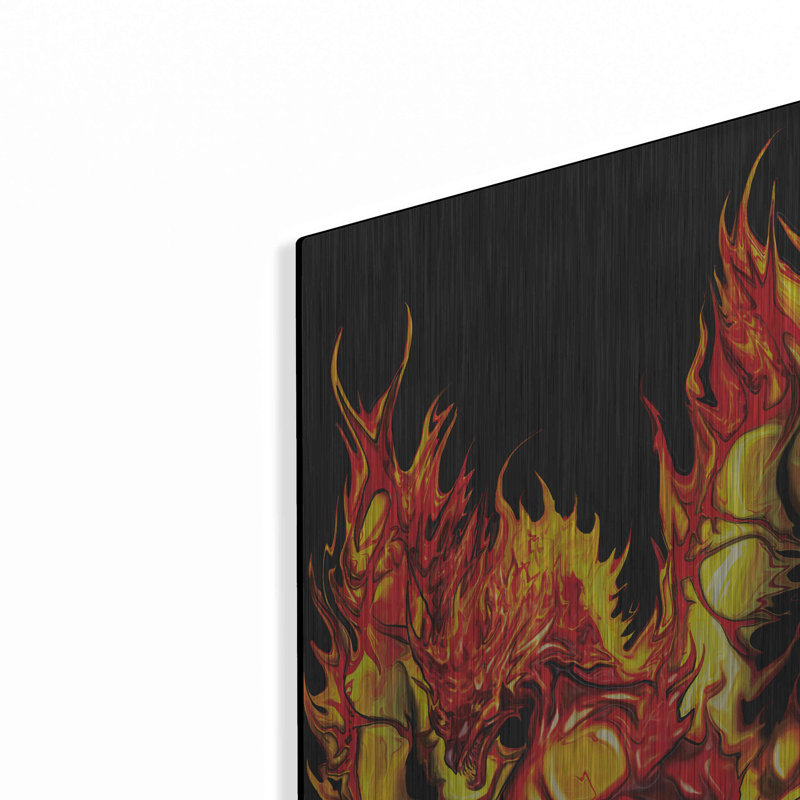 Luxe Dragon Art «Dragon Fire» par Michael StewArt, «Dragon Fire» par Michael Stewart, H 24 po x l 16 po