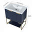 Meuble-lavabo autoportant avec lavabo en résine