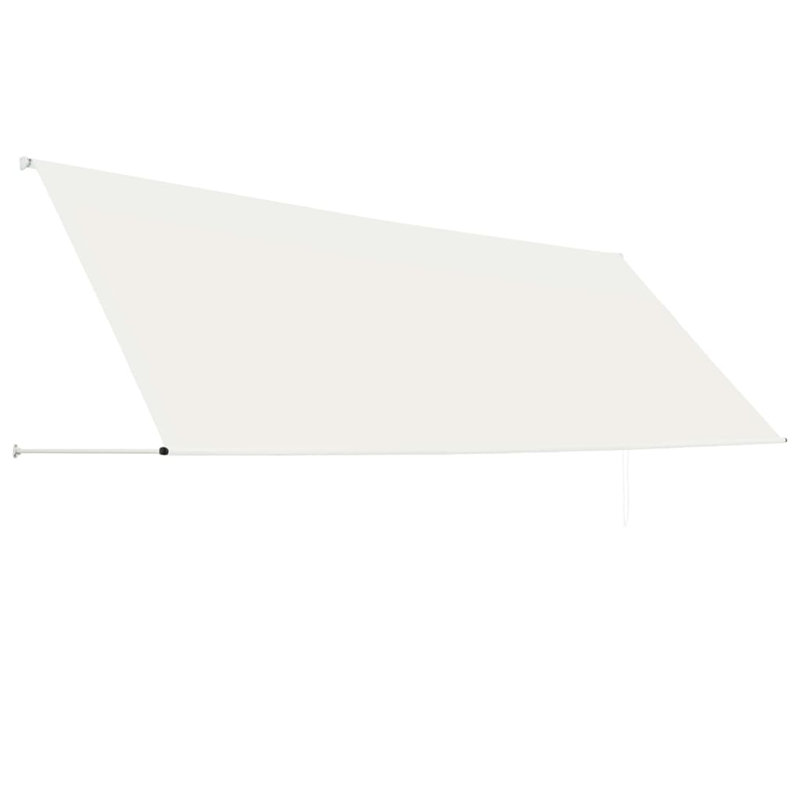 Tillison 2.5m W x 1.5m D Retractable Patio Awning, 150 cm H x 350cm W x 150cm D, Solid Colour, Cream