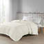 Couverture surdimensionnée en duvet surdimensionné avec garniture satinée ivoire double / grand-118023352-118023357