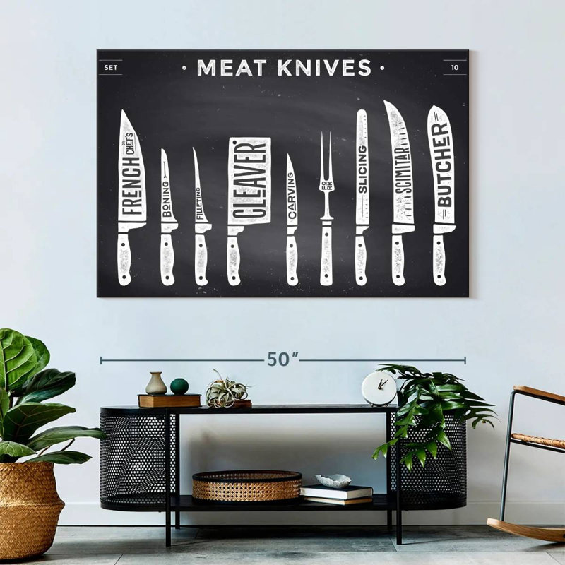 Senne Kitchen Utensils Knife Set, 34" H x 51" W