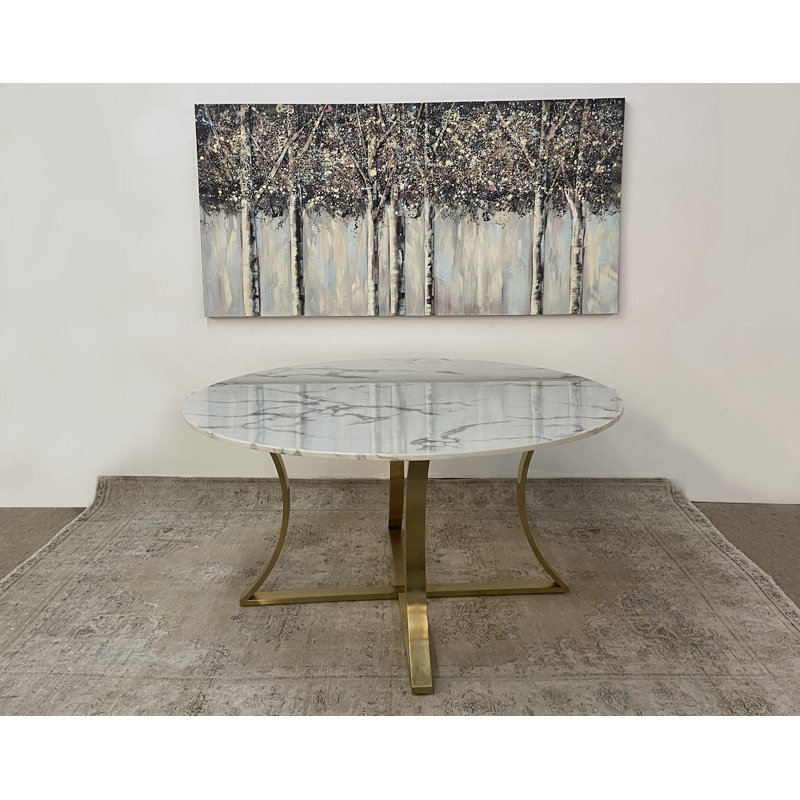 Table de salle à manger Chesterle, Marbre