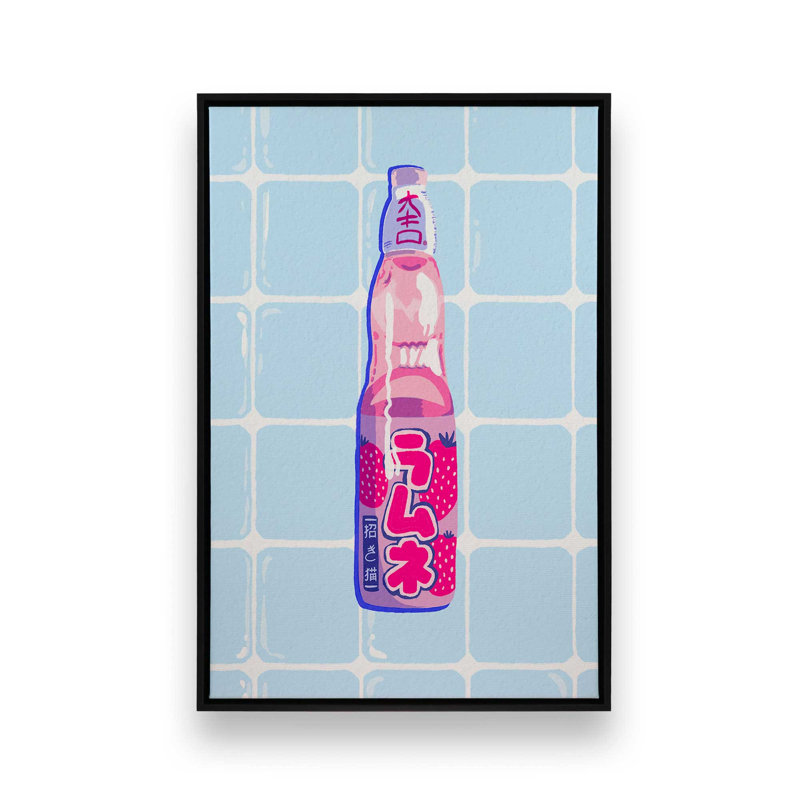Kitchen Snacks II by BigBadMullet Art Print, 16"H x 12" W, Floater Framed Print without Mat Canvas, Black