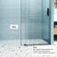 Porte de H 76 po, l 60 po, verre trempé de 1/4 po, noir mat, conception élégante, douche de 55 à 60 po x 76 po, fabrication