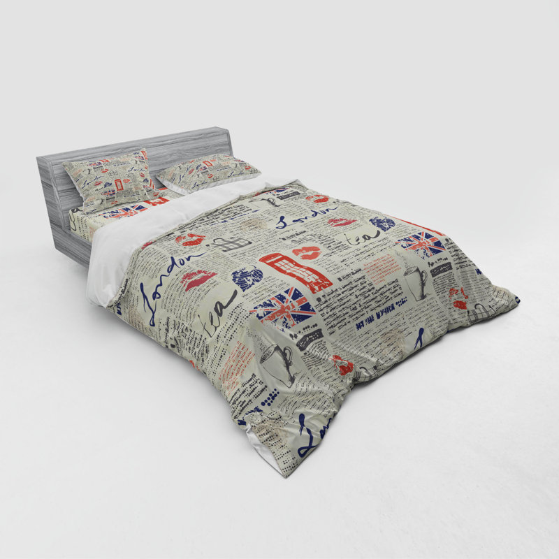 Eclectic Paisley Duvet Cover, Queen Duvet Cover + 3 Additional Pieces