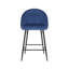 Upholstered Counter Stool with Metal Frame-395613084