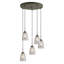Luminaire suspendu en forme de cloche 5 lumières Murphy-432116263-432116268