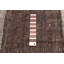 Tapis brun foncé en laine tissé à plat à la main à motif de patchwork Martiya