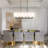 Fabric Chandelier 6-Light Dining Room Chandelier over Table Island Lights for Kitchen Modern Chandelier Drum Chandelier