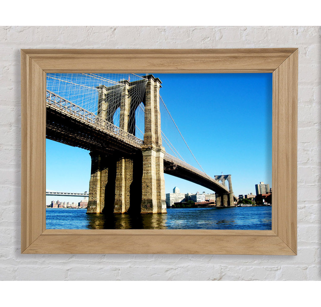 New York City Brooklyn Bridge By Day - Einzelne Bilderrahmen Kunstdrucke