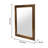Wood Square Wall Mirror Decorative Mirror for Bathroom Livingroom-625711052