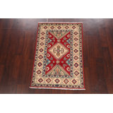 One-of-a-Kind 2'8" X 4' New Age Wool Area Rug in