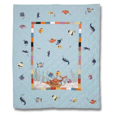 Kids Aquarium Cotton Quilt