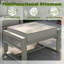 Ensemble de conversation pour patio 4 personnes en aluminium avec repose-pieds-120131444