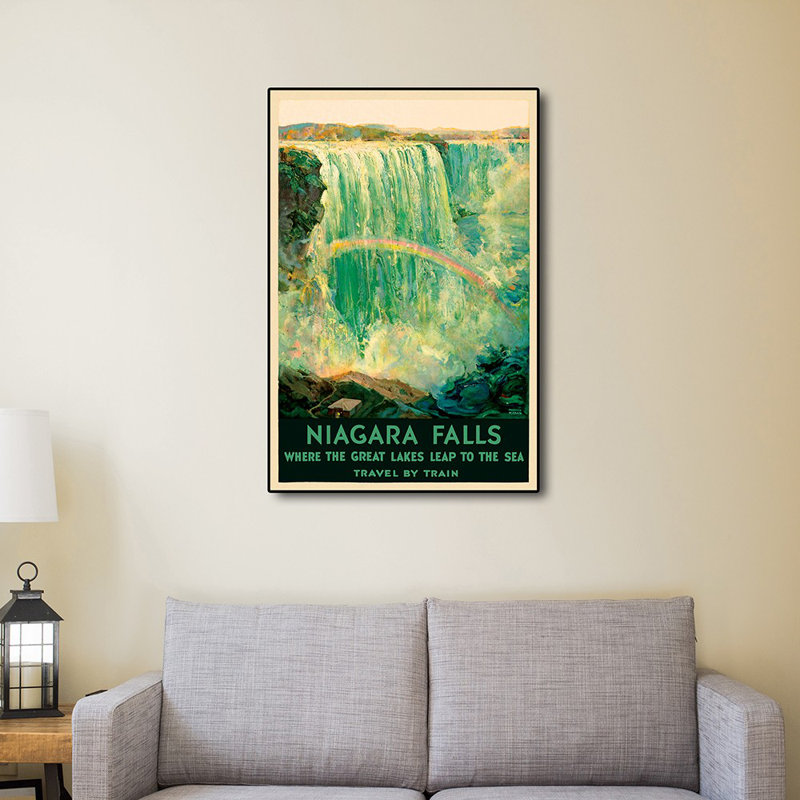 Affiche murale de voyage rétro de 24 po x 36 po, New York, C1920S