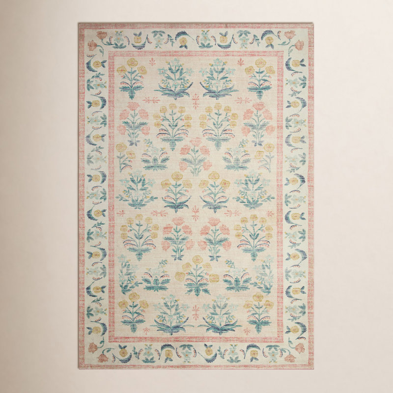 Rifle Paper Co. x Loloi Eden CloudPile, Tapis de couloir 2 pi x 5 pi