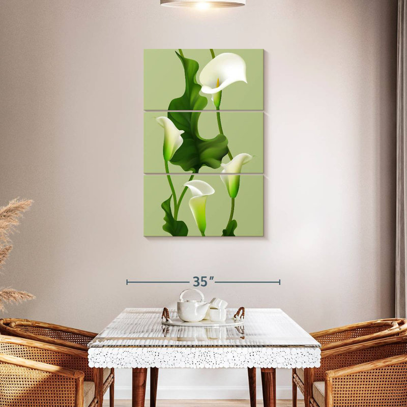 Harnek lys Calla blanc, H 45 po x l 28 po