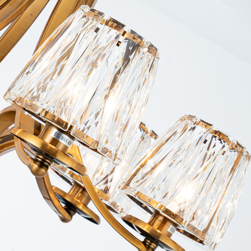 Lustre en cristal moderne 6 lumières Stodola