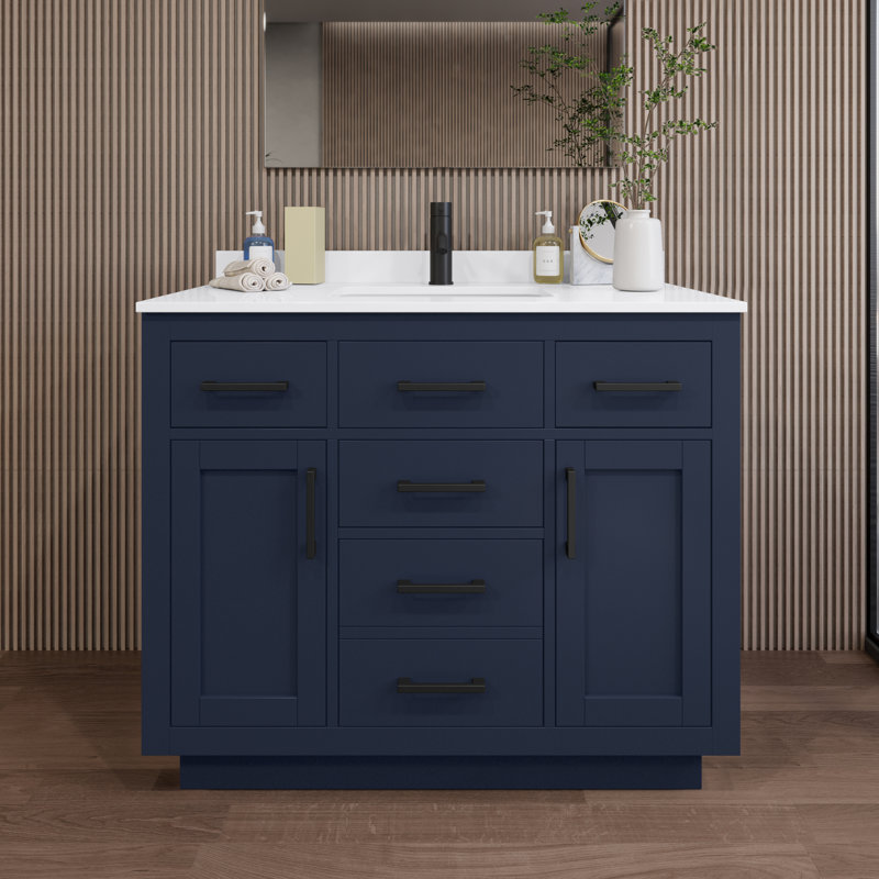 Beckett TK 42'' W Vanity, Single, Matte Black