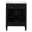 Meuble-lavabo 24 po avec 2 portes, tiroir basculant et lavabo modernisé, pieds, organisateurs de rangement intelligents, esthétique intemporelle, conception des pieds, rangement-1078419801