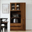 Armoire de cuisine de 70,87 po de hauteur avec tablette coulissante à plusieurs niveaux et porte en verre