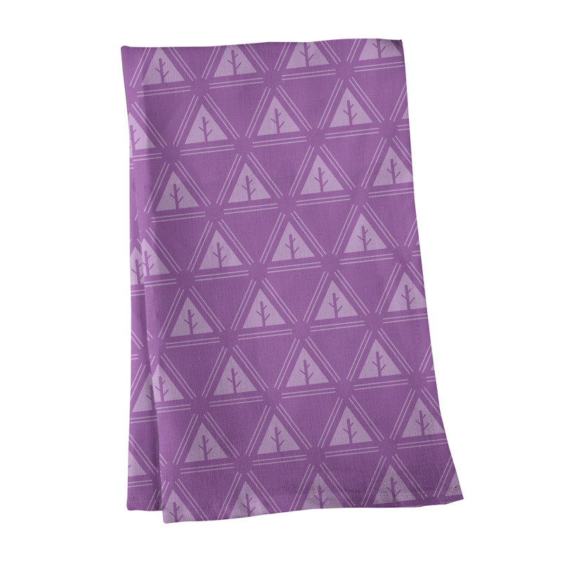 Theo Nath Tea Towel Kitchen Towel, Light Purple/White, Poly Twill