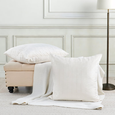 Velvet Pleated Euro Pillow Cover