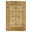 Hand Knotted Wool Oriental Area Rug in Ivvory And Gold