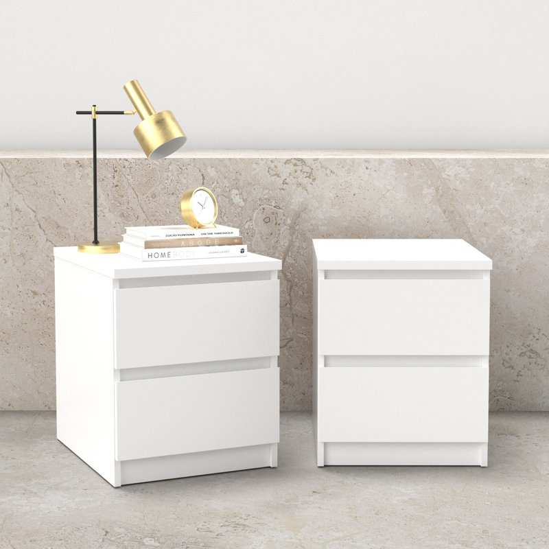 Scottsdale 2 Drawer Nightstand - Set Of 2, White