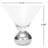 Martini Glass With Gold Electroplated Ball Stem
