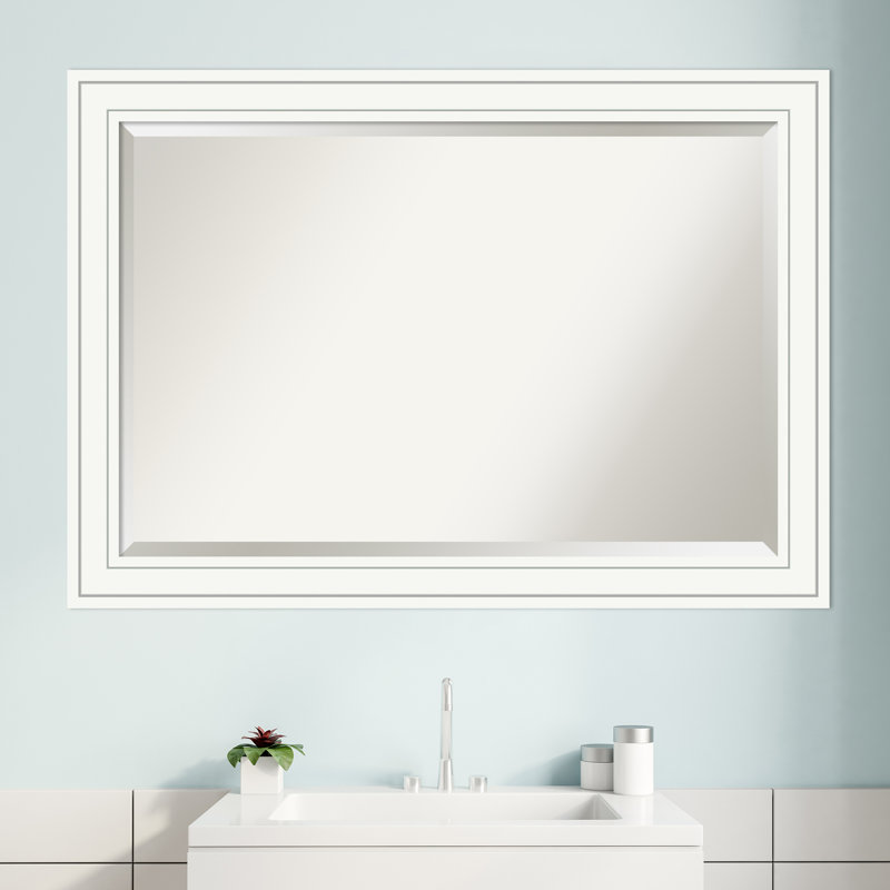 Hawking Wood Flat Wall Mirror, 28.88" H x 40.88" W