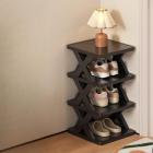4-Tier Stackable Shoe Rack, Removable Space-Saving Shoe Storage Organizer for Closet, Entryway and Dorm