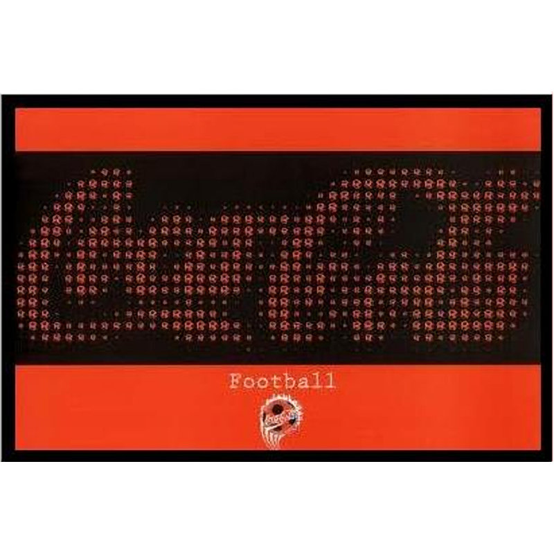 Coca-Cola football-impression d’art graphique sur papier encadrée