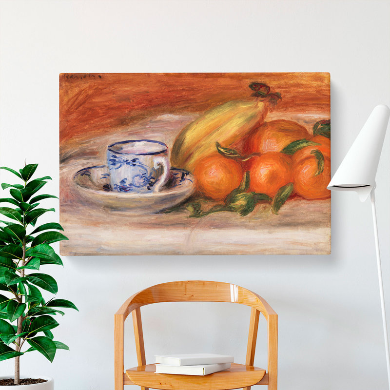Still Life With Fruits Vol.2 by Pierre-Auguste Renoir - Wrapped Canvas Painting, 60cm H x 91cm W x 3cm D