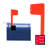 2 Pack Red Mailbox Flag Replacement Kit,Rust-Proof Metal And Peel Stick Universal Mailbox Flag For Outgoing Mail For Outgoing Mail,Red,9.29 X 4.17 X 0.83 Inches